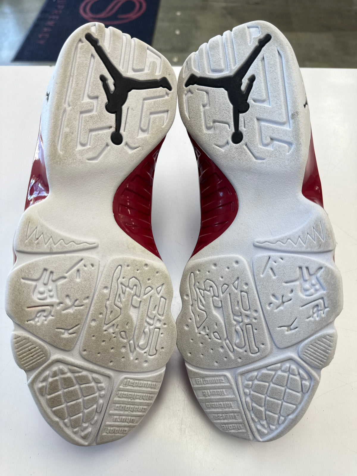 AIR JORDAN 9 WHITE GYM RED - SIZE 10 (WORN)