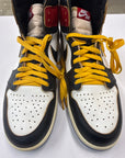 AIR JORDAN 1 HIGH FRAGMENT X UNION LA VARSITY RED SPORT ROYAL - SIZE 12 (WORN)
