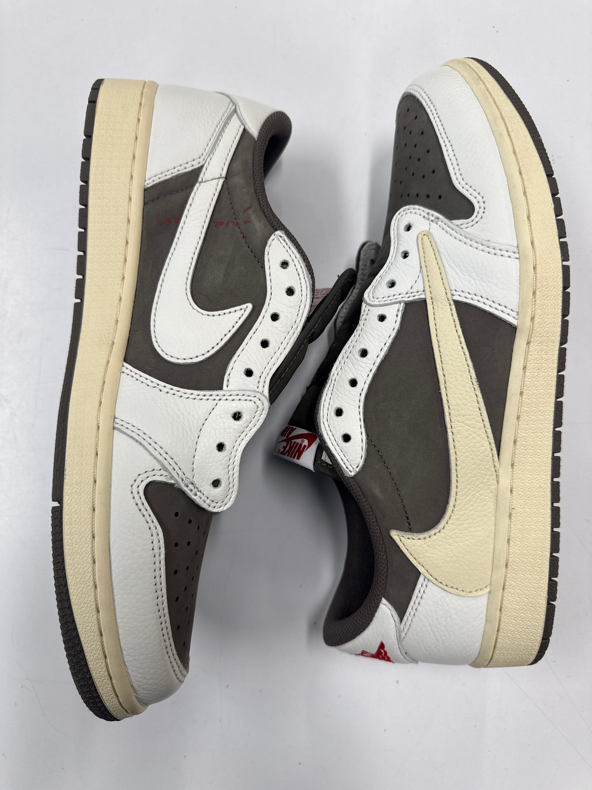 AIR JORDAN 1 LOW TRAVIS SCOTT REVERSE MOCHA - SIZE 12 (WORN ) - SUPER CLEAN