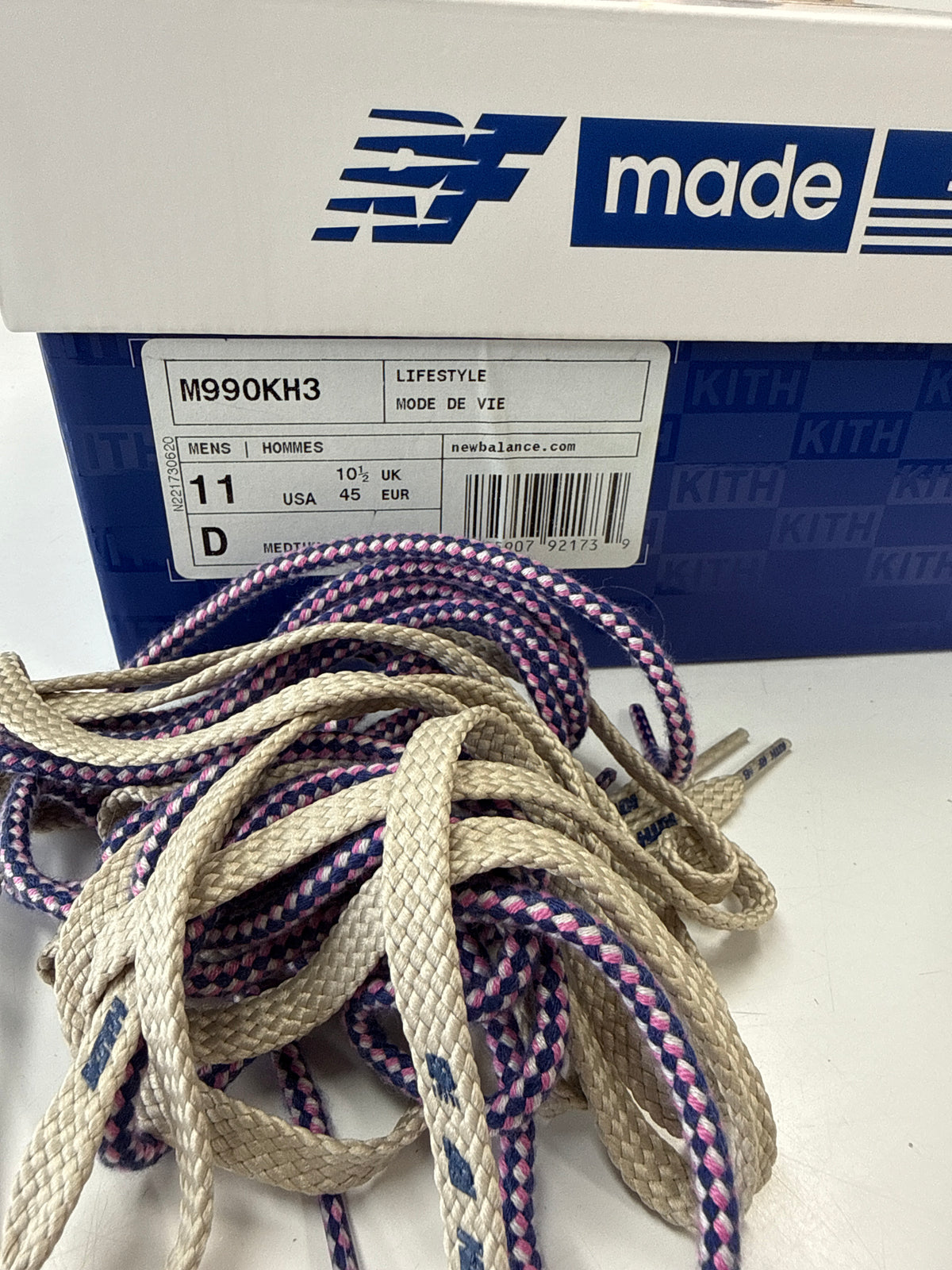 NEW BALANCE 990 KITH DAYTONA (NO SOCKS) - SIZE 11 (WORN)