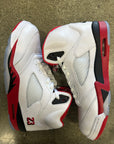 AIR JORDAN 5 FIRE RED BLACK TONGUE 2025 - SIZE 11.5 (WORN)