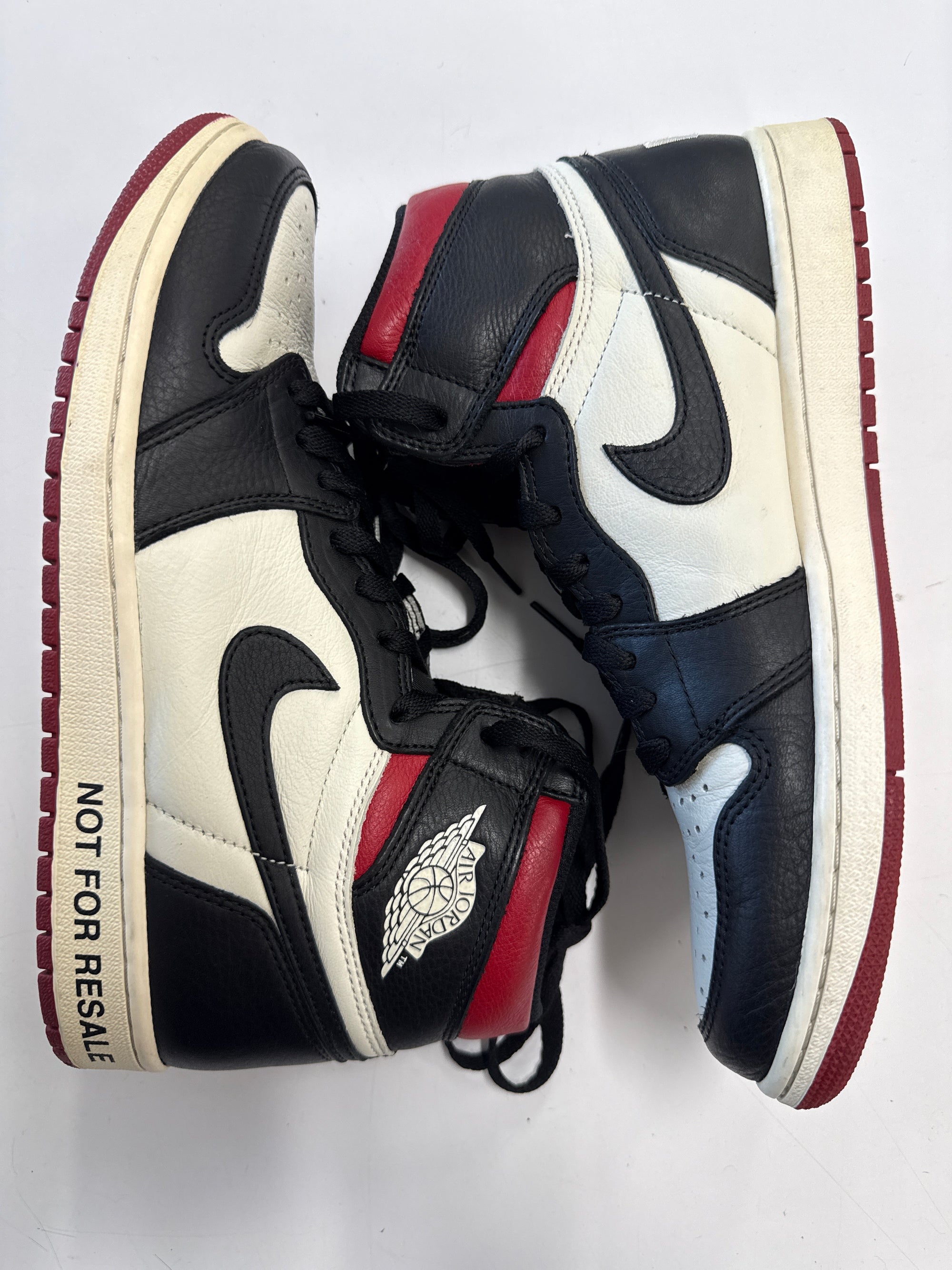 AIR JORDAN 1 HIGH NOT FOR RESALE - SIZE 10 (WORN) - MIDSOLE YELLOWING