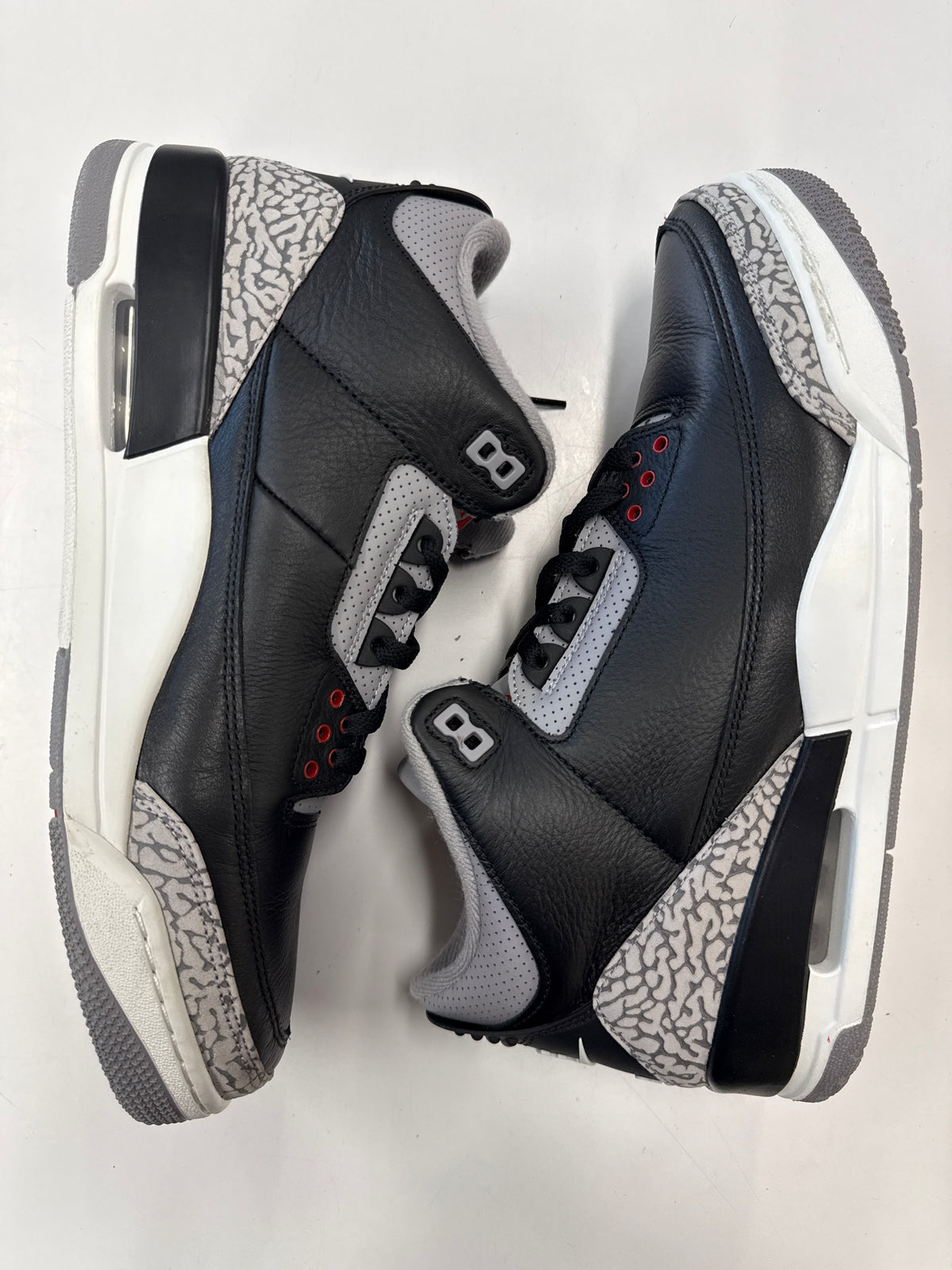 AIR JORDAN 3 BLACK CEMENT 2024 - SIZE 12 (WORN)