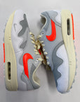 AIR MAX 1 PATTA WAVES WHITE HYPER CRIMSON - SIZE 8.5 (WORN) - SUPER CLEAN