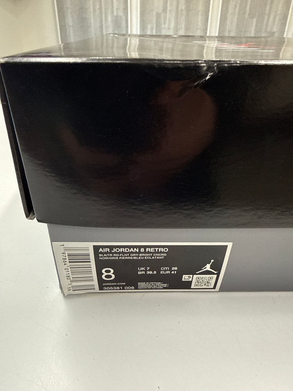 AIR JORDAN 8 AQUA 2025 - SIZE 8 (WORN)