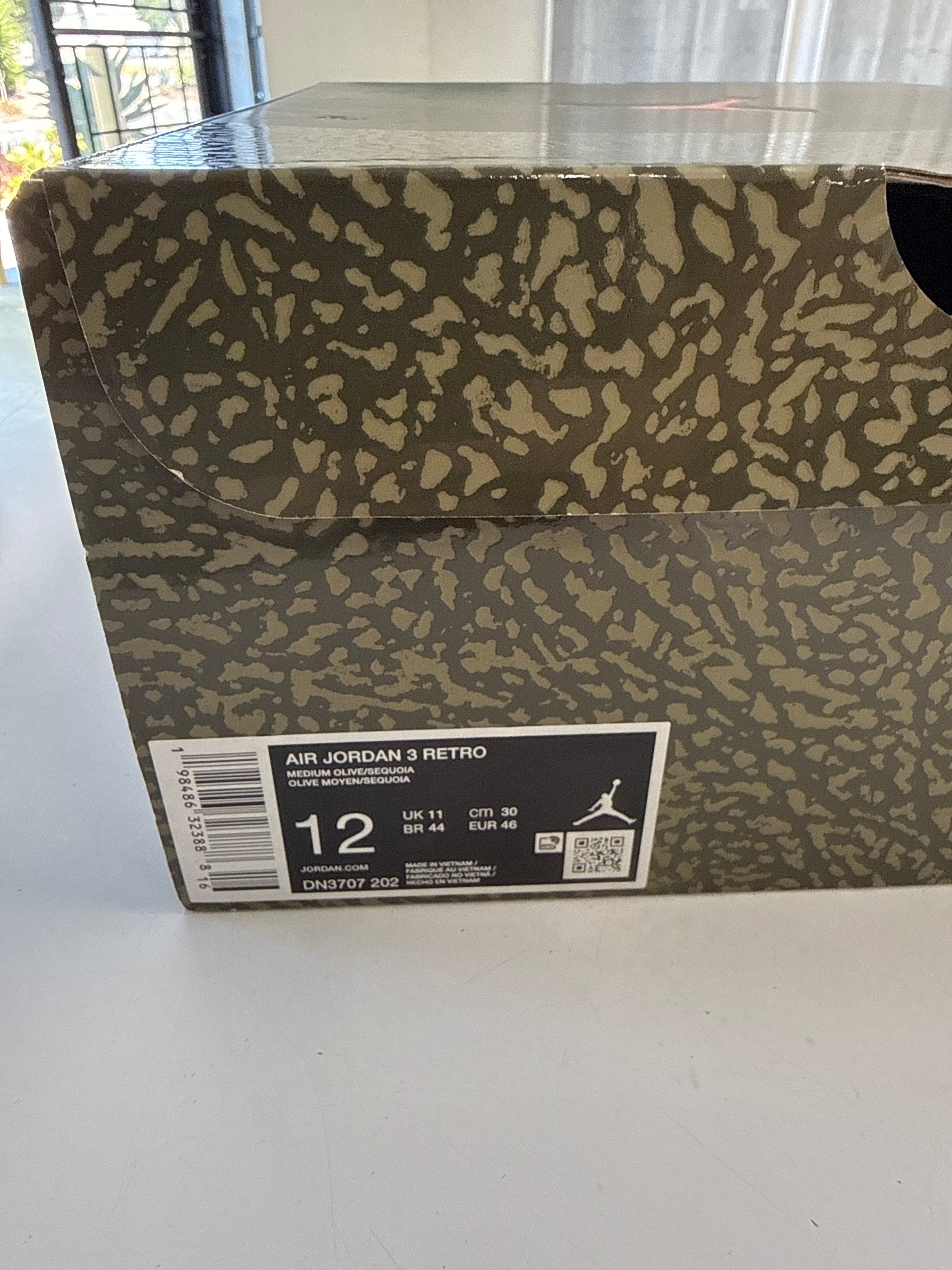 AIR JORDAN 3 FAMILY AFFAIR - SIZE 12 (WORN)