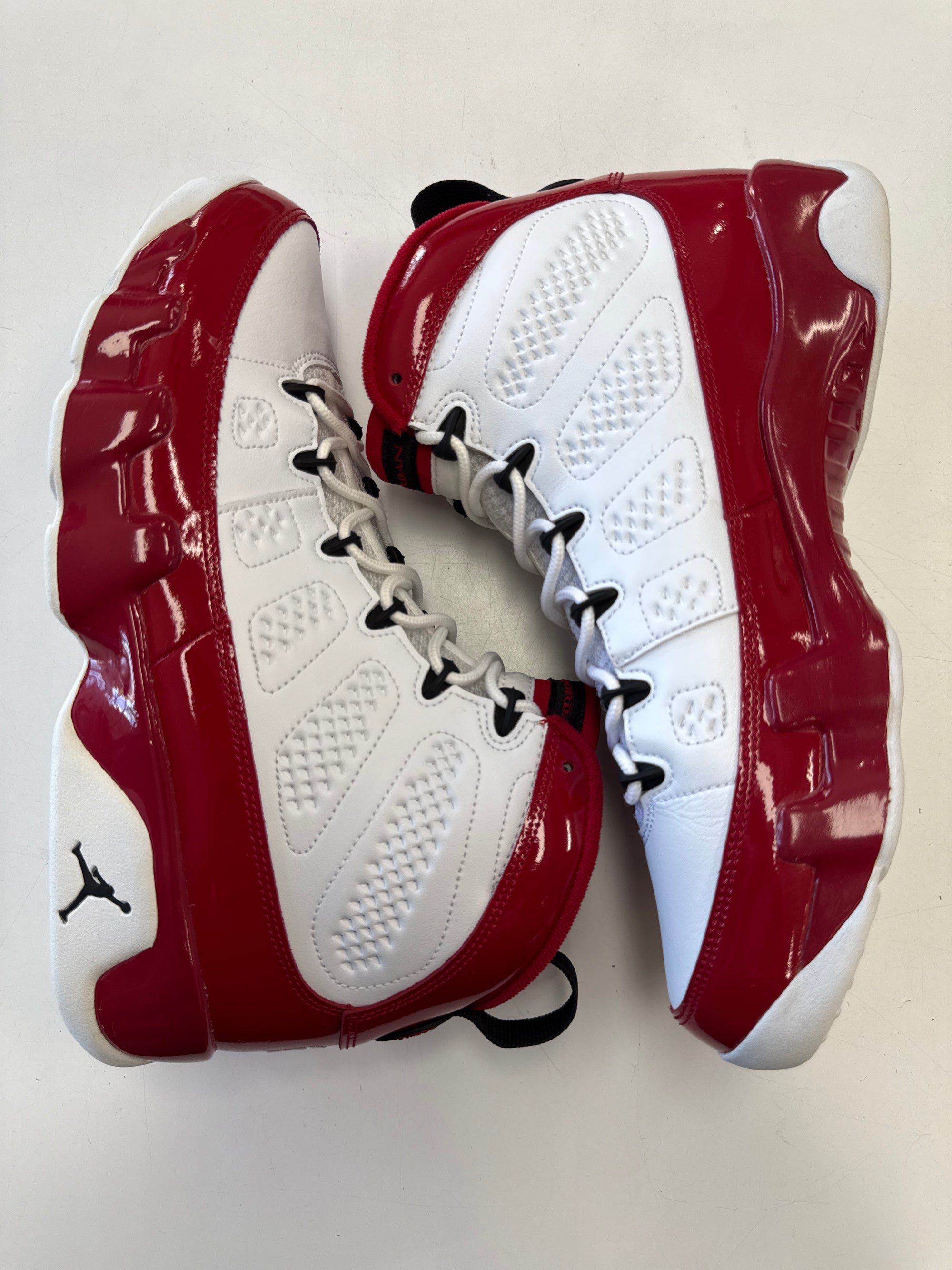 AIR JORDAN 9 WHITE GYM RED - SIZE 10 (WORN)