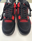 AIR JORDAN 4 RED THUNDER - SIZE 10 (WORN) - SUPER CLEAN