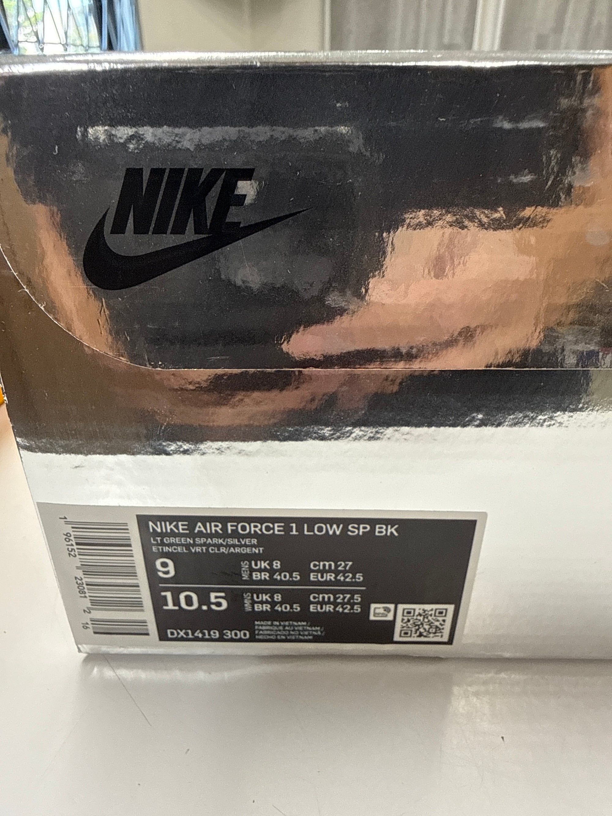 OFF WHITE AIR FORCE 1 LOW BROOKLYN - SIZE 9 (WORN)