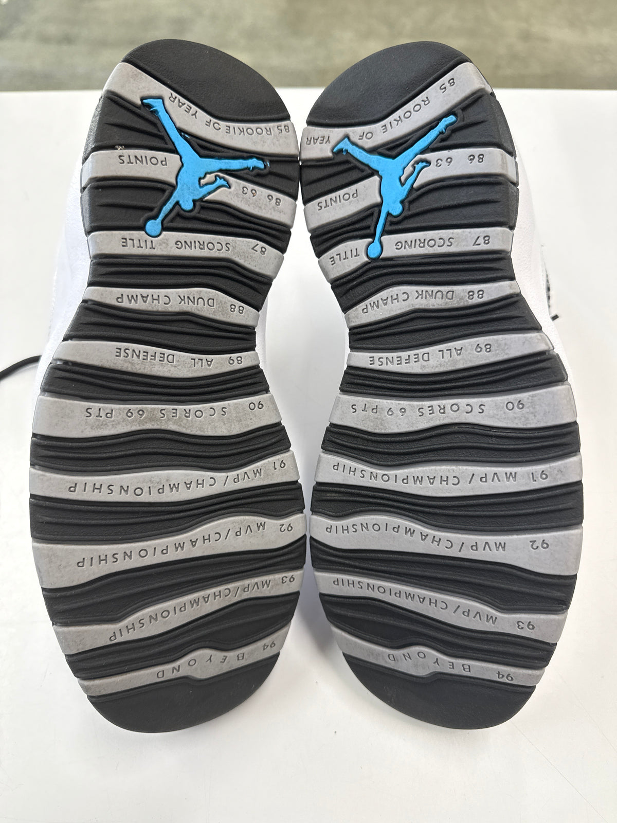 AIR JORDAN 10 OG STEEL 2025 - SIZE 8.5 (WORN)