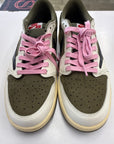 AIR JORDAN 1 LOW TRAVIS SCOTT MEDIUM OLIVE - SIZE 9.5 (WORN)