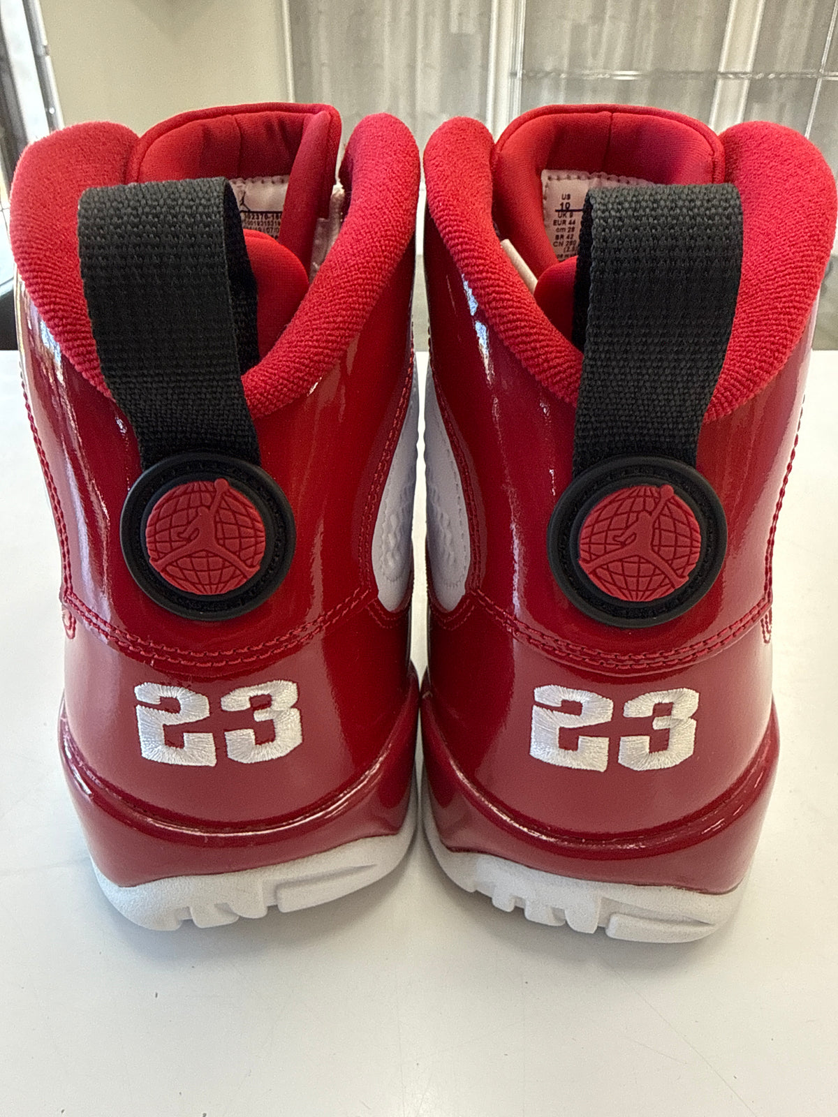 AIR JORDAN 9 WHITE GYM RED - SIZE 10 (WORN)