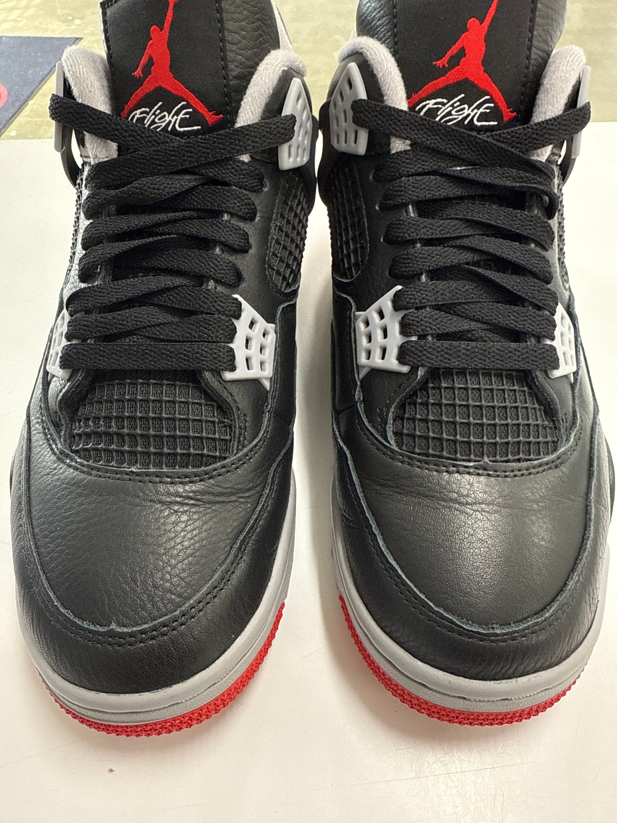 AIR JORDAN 4 BRED REIMAGINED - SIZE 9 (WORN)