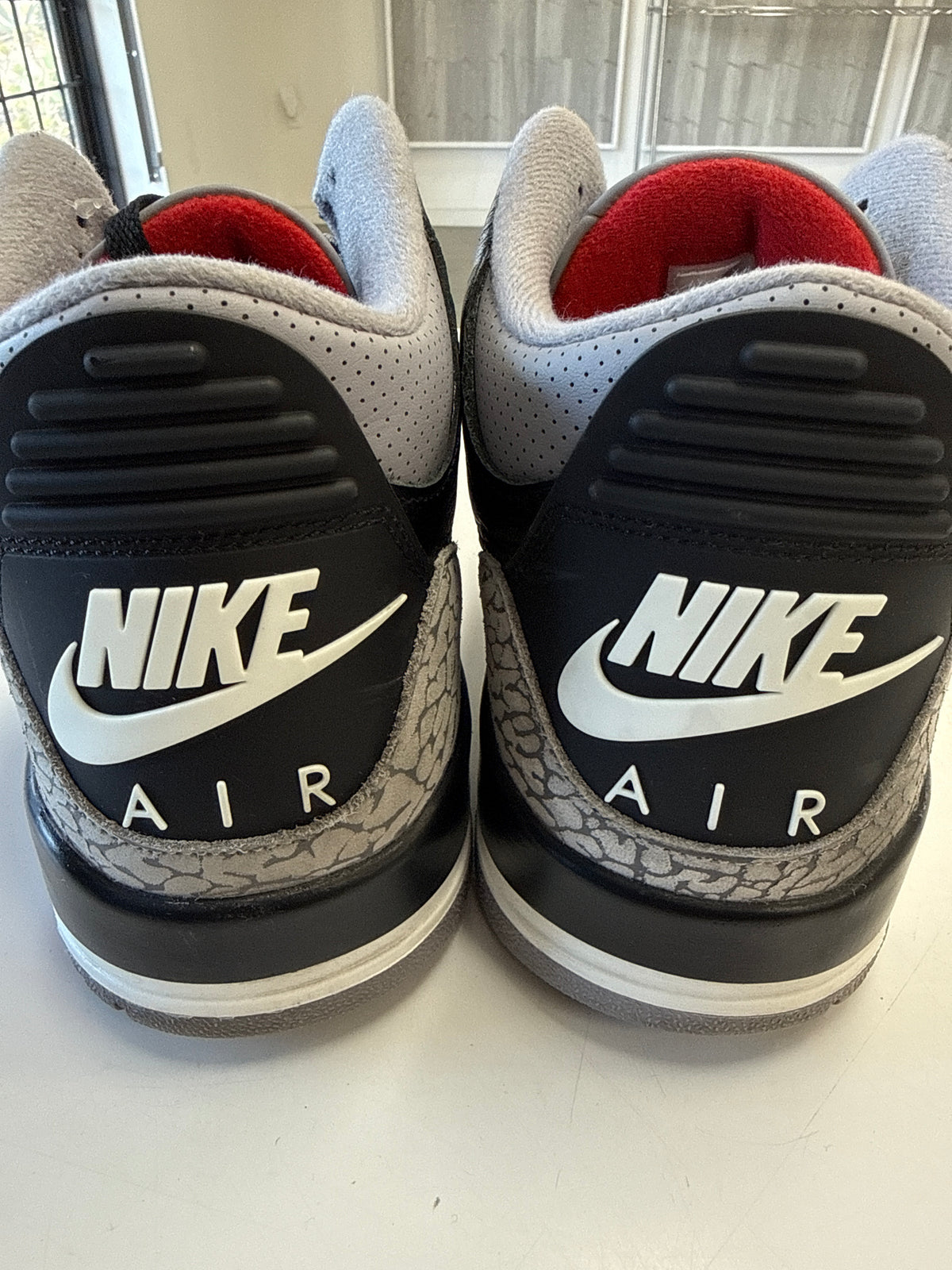 AIR JORDAN 3 BLACK CEMENT 2024 - SIZE 13 (WORN)