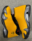 AIR JORDAN 14 UNIVERSITY GOLD -  SIZE 9 (WORN)