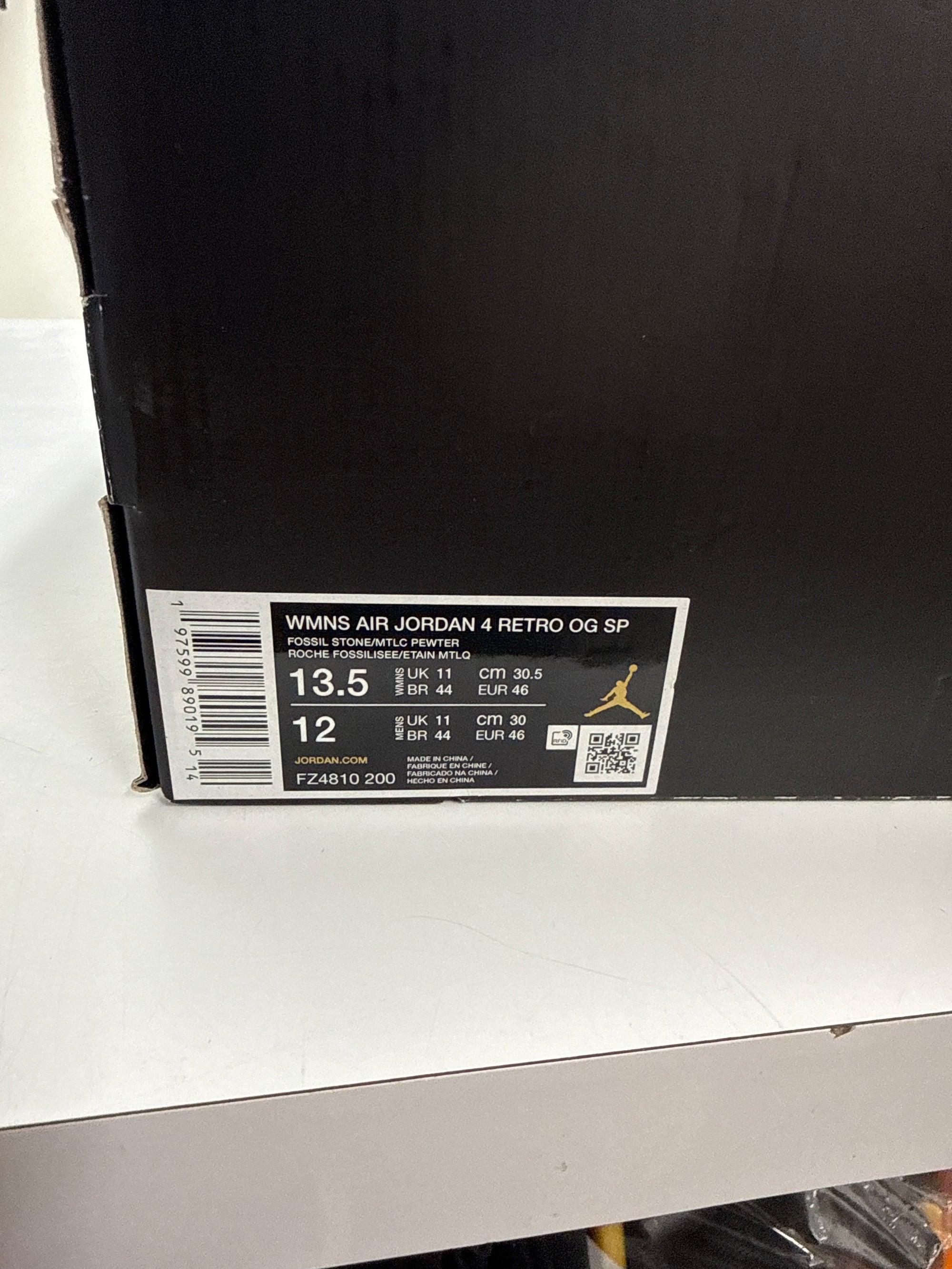 WMNS AIR JORDAN 4 A MA MANIERE WHILE YOU WERE SLEEPING - SIZE W13.5 M12 (WORN)