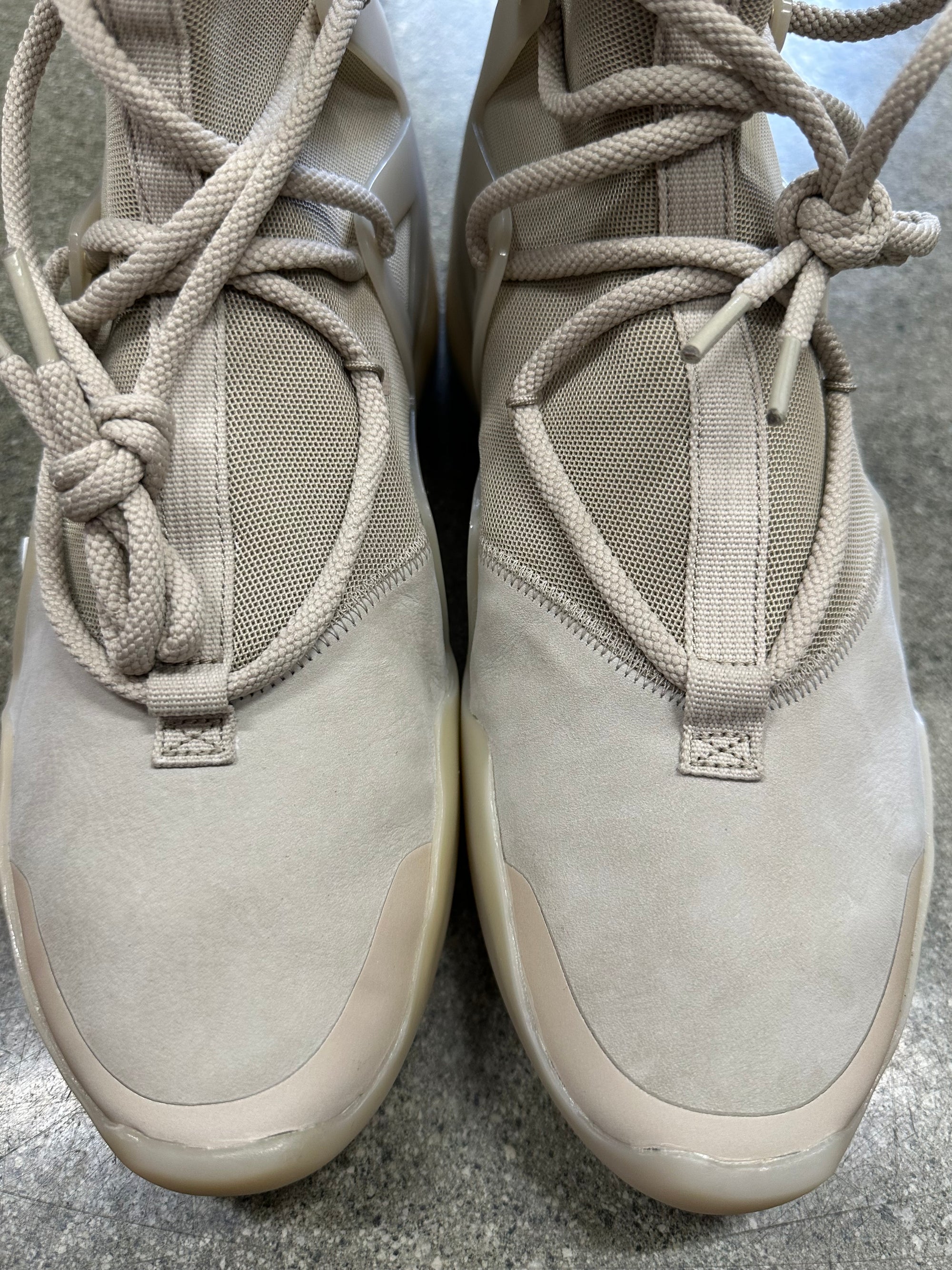 AIR FEAR OF GOD 1 OATMEAL - SIZE 11.5 (WORN) - SUPER CLEAN - SLIGHTLY STICKY BOTTOMS