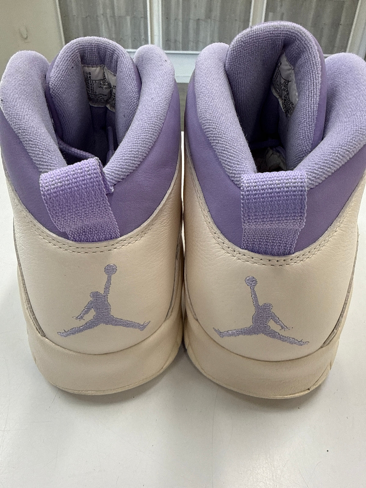 WMNS AIR JORDAN 10 RETRO HYDRANGEAS - SIZE W14 M12.5 (WORN)