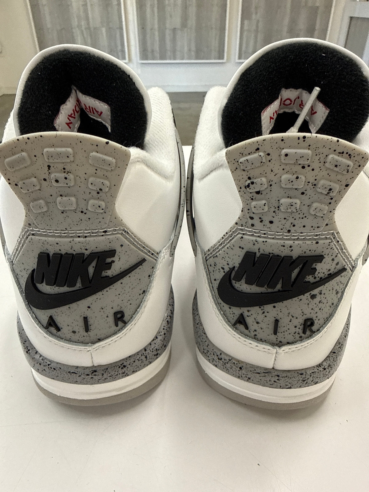 AIR JORDAN 4 WHITE CEMENT 2025 - SIZE 7.5 (WORN) - SUPER CLEAN