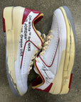 OFF WHITE AIR JORDAN 2 LOW CHICAGO - SIZE 8.5 (WORN) - SUPER CLEAN