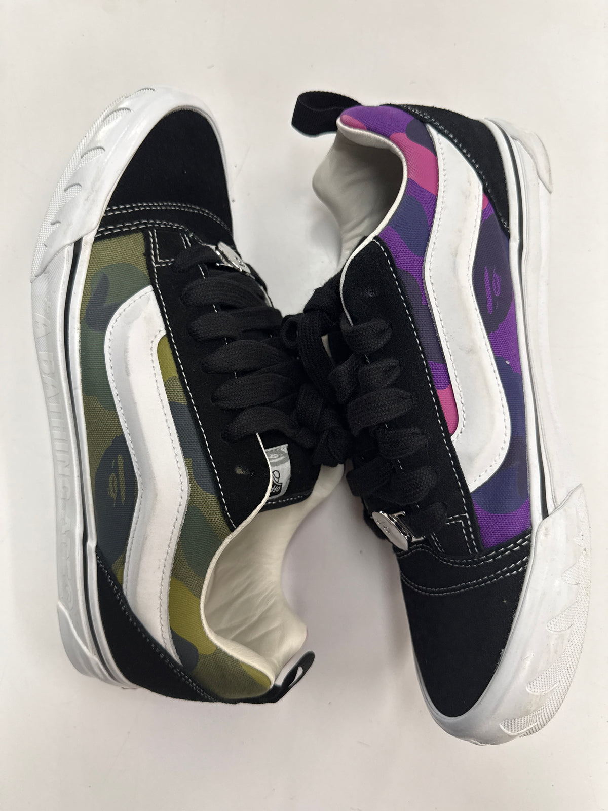 VANS KNU SKOOL BAPE CAMO GREEN - SIZE 11 (WORN)