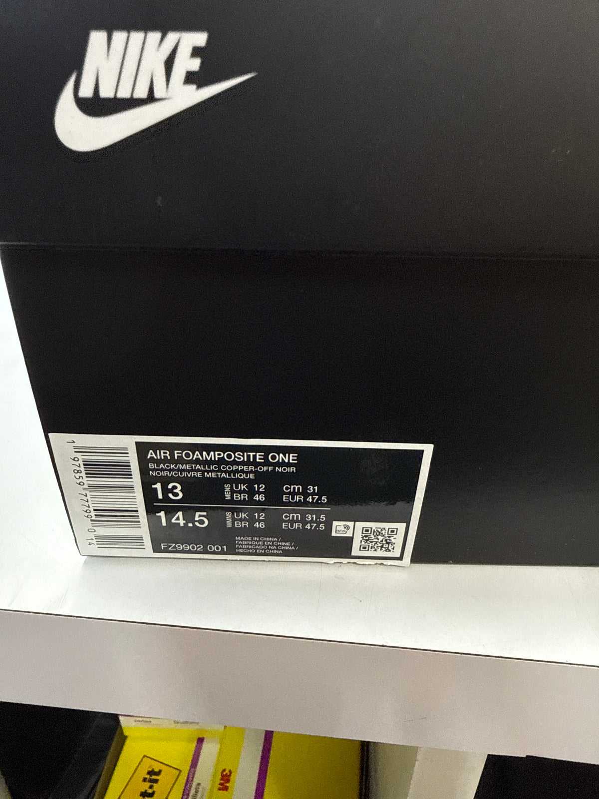 AIR FOAMPOSITE ONE COPPER 2024 - SIZE 13 (WORN)