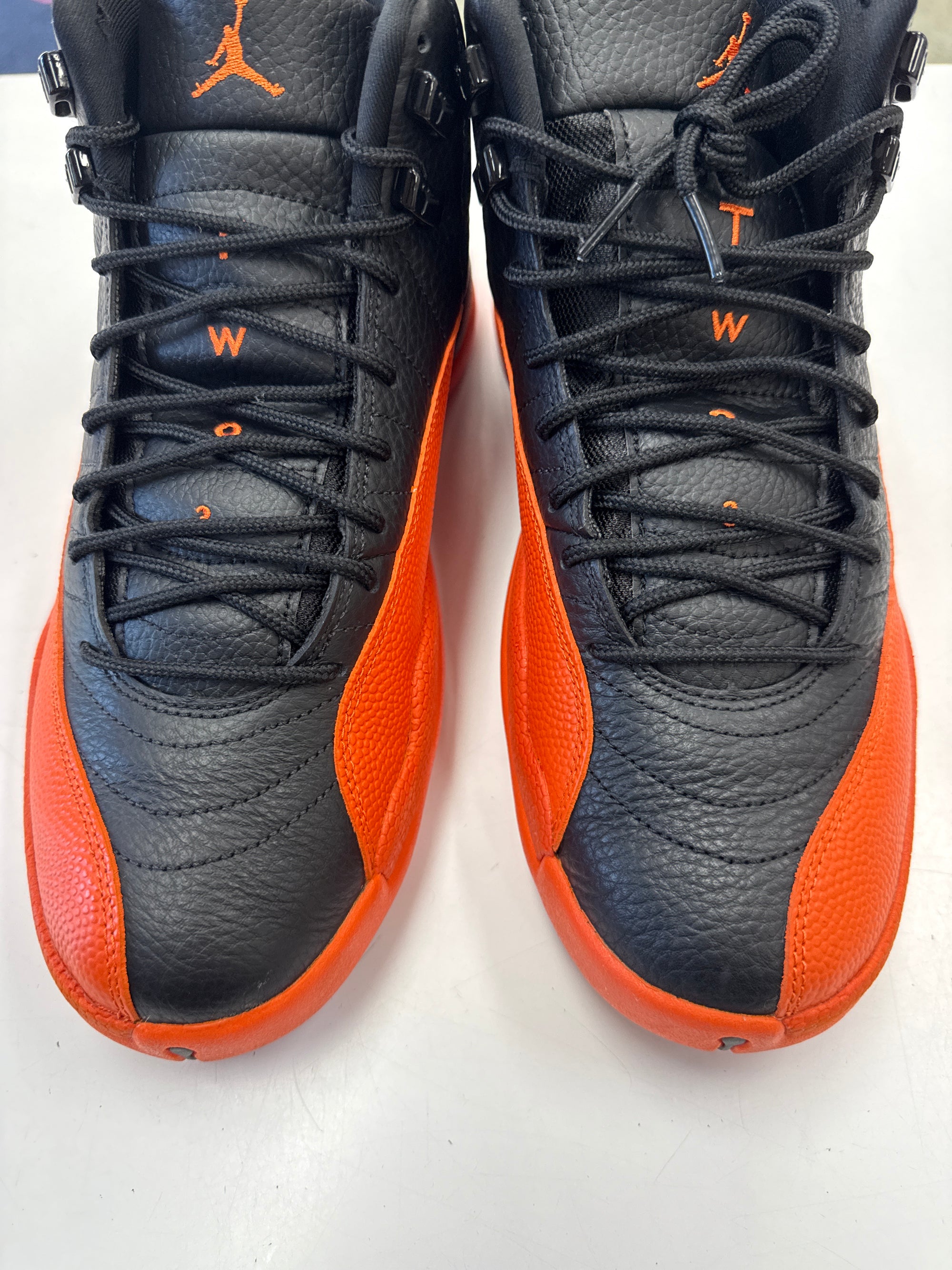 WMNS AIR JORDAN 12 WNBA ALL STAR BRILLIANT ORANGE - SIZE W12 M10.5 (WORN)