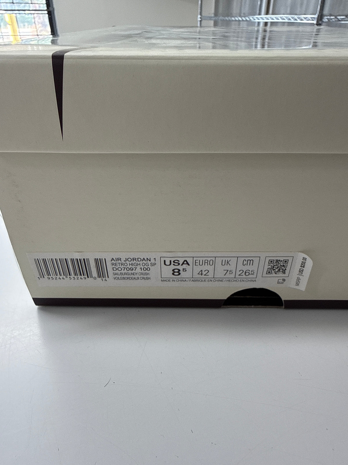 AIR JORDAN 1 OG A MA MANIERE - SIZE 8.5 (WORN)
