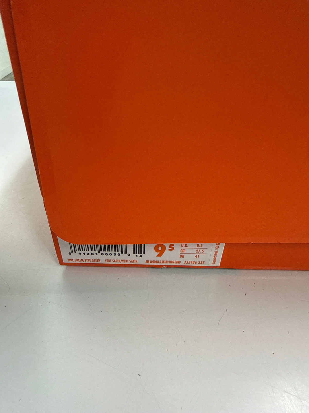AIR JORDAN 6 GATORADE GREEN - SIZE 9.5 (WORN)