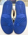 AIR JORDAN 1 HIGH FRAGMENT X UNION VARSITY RED SPORT ROYAL - SIZE 11.5 (WORN) - MISSING LABEL ON BOX