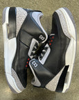 AIR JORDAN 3 BLACK CEMENT 2024 - SIZE 10.5 (WORN)