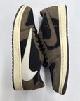 AIR JORDAN 1 LOW TRAVIS SCOTT MOCHA - SIZE 11 (WORN) - SUPER CLEAN