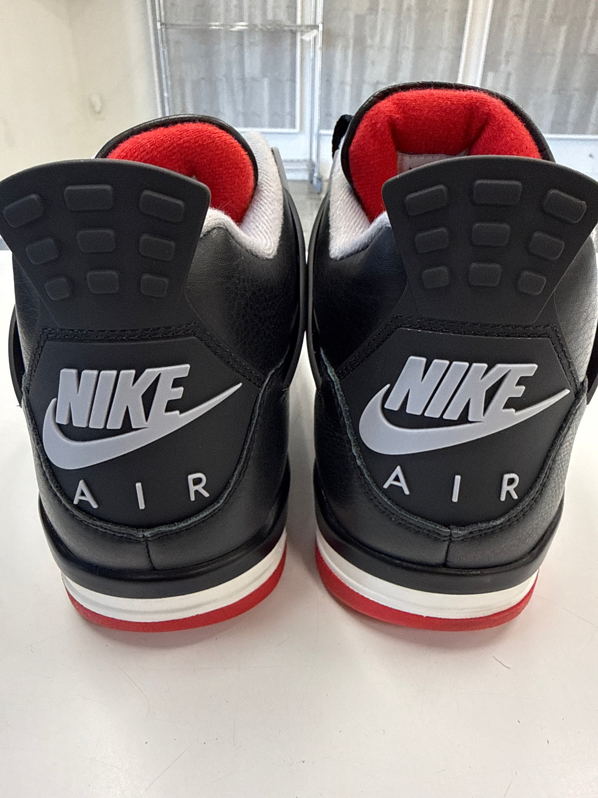 AIR JORDAN 4 BRED REIMAGINED - SIZE 11 (WORN) - SUPER CLEAN - SMALL PUNCTURE IN LID