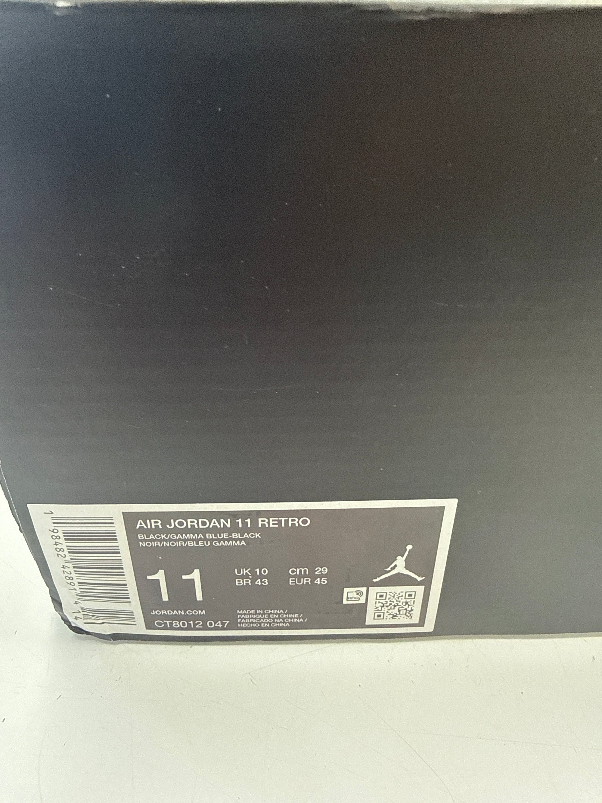 AIR JORDAN 11 GAMMA 2025 - SIZE 11 (WORN)