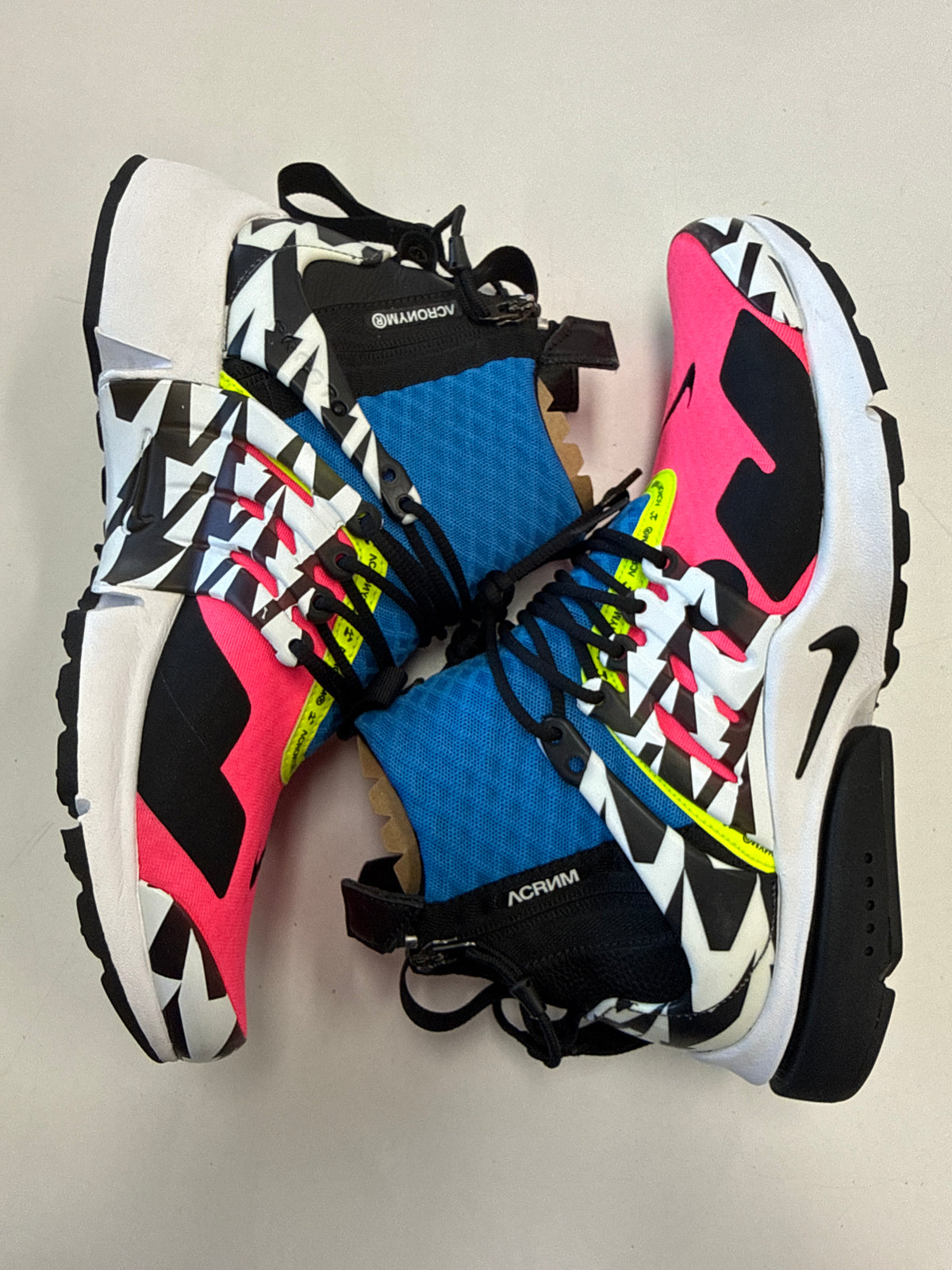 AIR PRESTO MID ACRONYM RACER PINK - SIZE 9 (WORN) - SUPER CLEAN