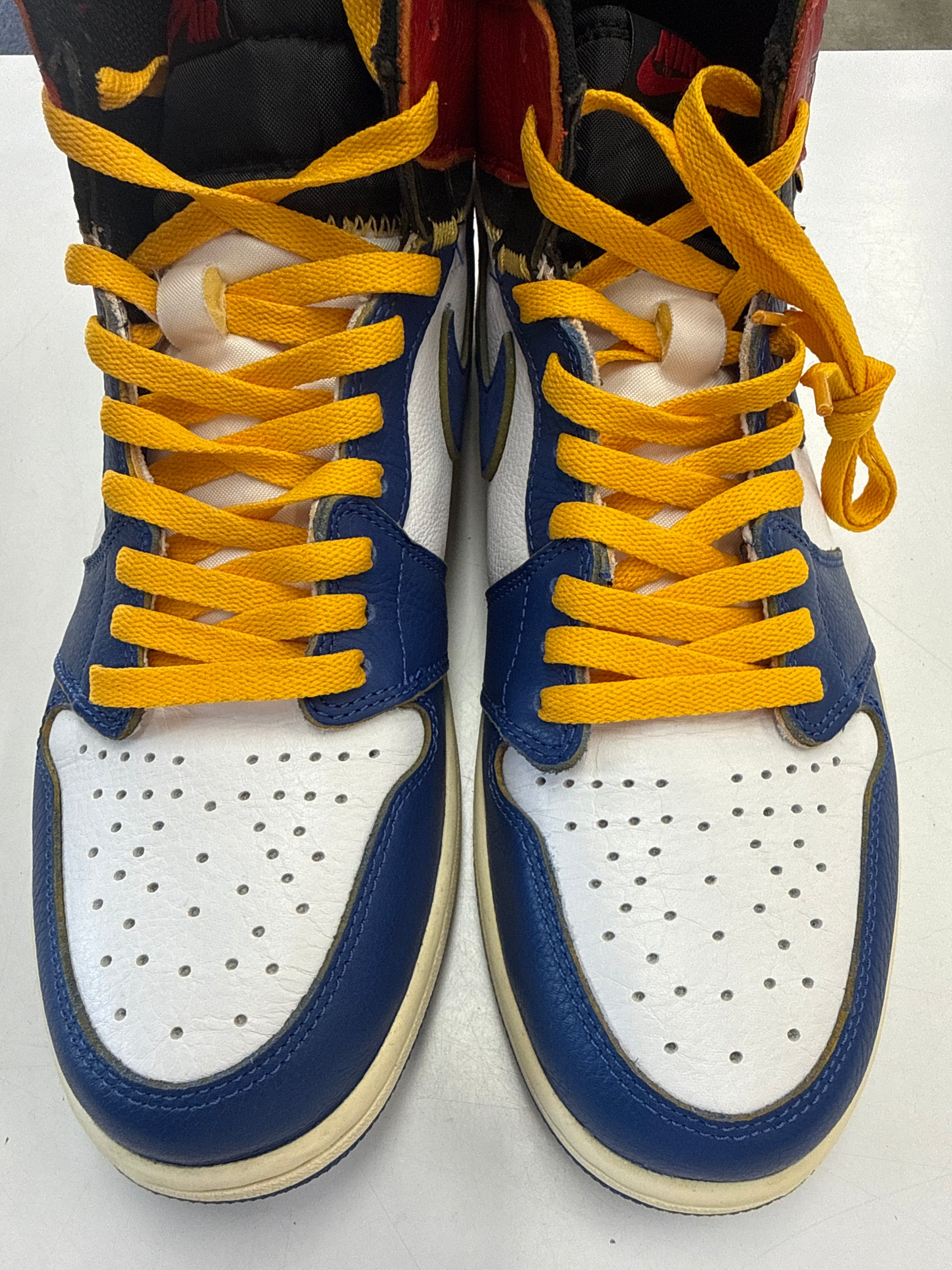 AIR JORDAN 1 HIGH UNION STORM BLUE - SIZE 11.5 (WORN) - SUPER CLEAN