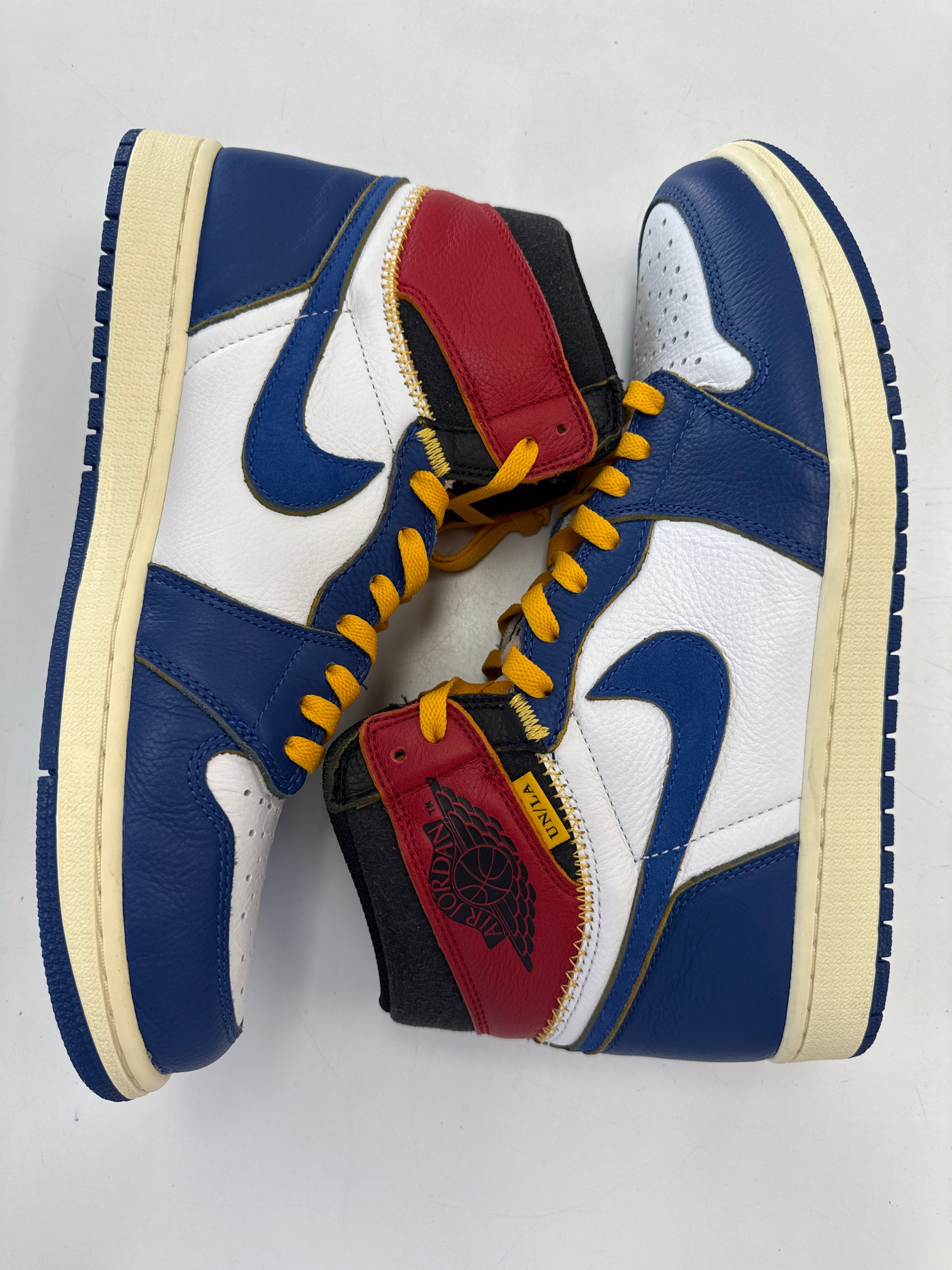 AIR JORDAN 1 HIGH UNION STORM BLUE - SIZE 11.5 (WORN) - SUPER CLEAN