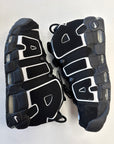 AIR MORE UPTEMPO 96 BLACK WHITE 2023 - SIZE 11 (WORN)