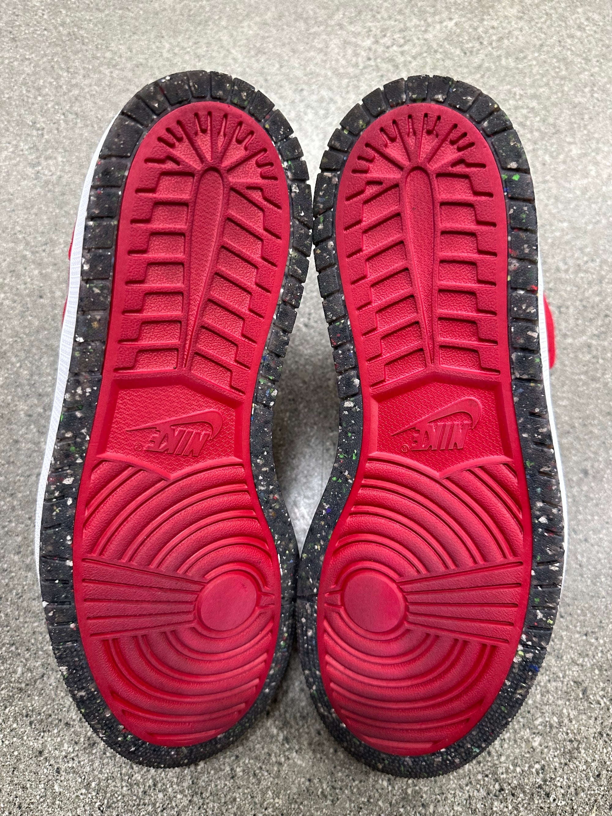 AIR JORDAN 1 ZOOM AIR CMFT RED SUEDE - SIZE 12 (WORN)