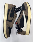 AIR JORDAN 1 LOW TRAVIS SCOTT MOCHA - SIZE 12 (WORN) - SUPER CLEAN