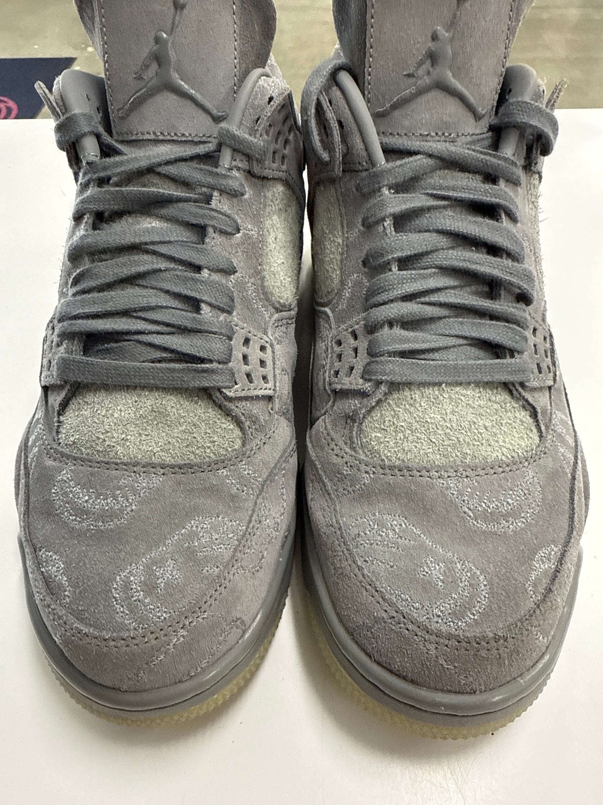 AIR JORDAN 4 KAWS COOL GREY - SIZE 10 (WORN)