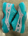 AIR JORDAN 11 LOW IE RIO TEAL - SIZE 10.5 (WORN)