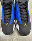 AIR JORDAN 14 LANEY 2023 - SIZE 8.5 (WORN) - SLIGHTLY DAMAGED BOX