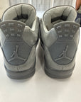 AIR JORDAN 4 WET CEMENT - SIZE 9.5 (WORN) - NO SIZE LABEL ON THE BOX