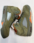 AIR JORDAN 5 OLIVE 2024 - SIZE 13 (WORN) - MISSING LACE LOCK