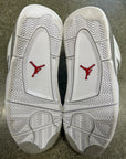 AIR JORDAN 4 RETRO WHITE OREO - SIZE 9 (WORN)