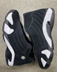AIR JORDAN 14 BLACK WHITE - SIZE 8.5 (WORN)