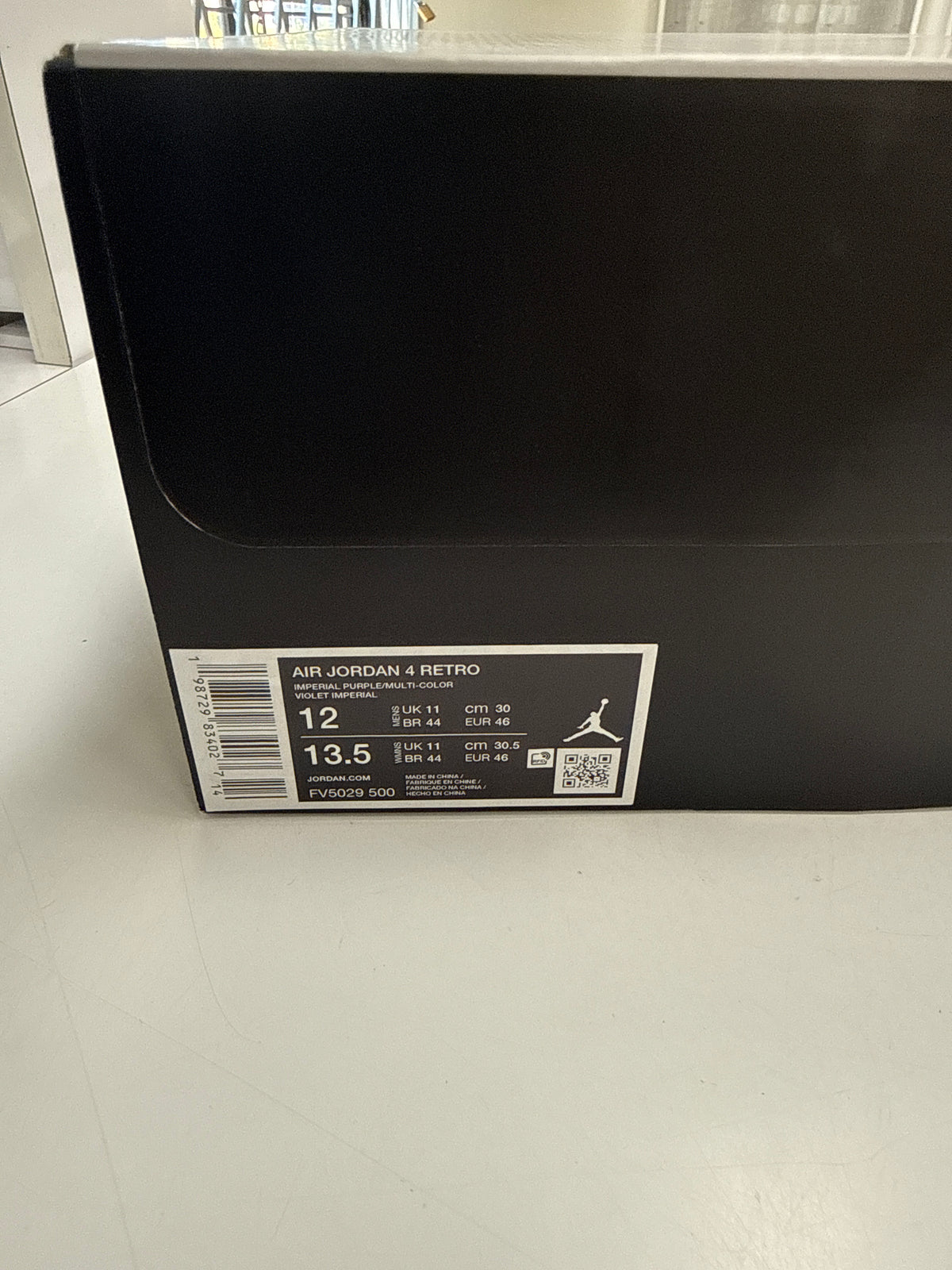 AIR JORDAN 4 LAKERS - SIZE 12 (WORN) - SUPER CLEAN
