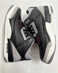 AIR JORDAN 3 BLACK CEMENT - SIZE 8 (WORN)