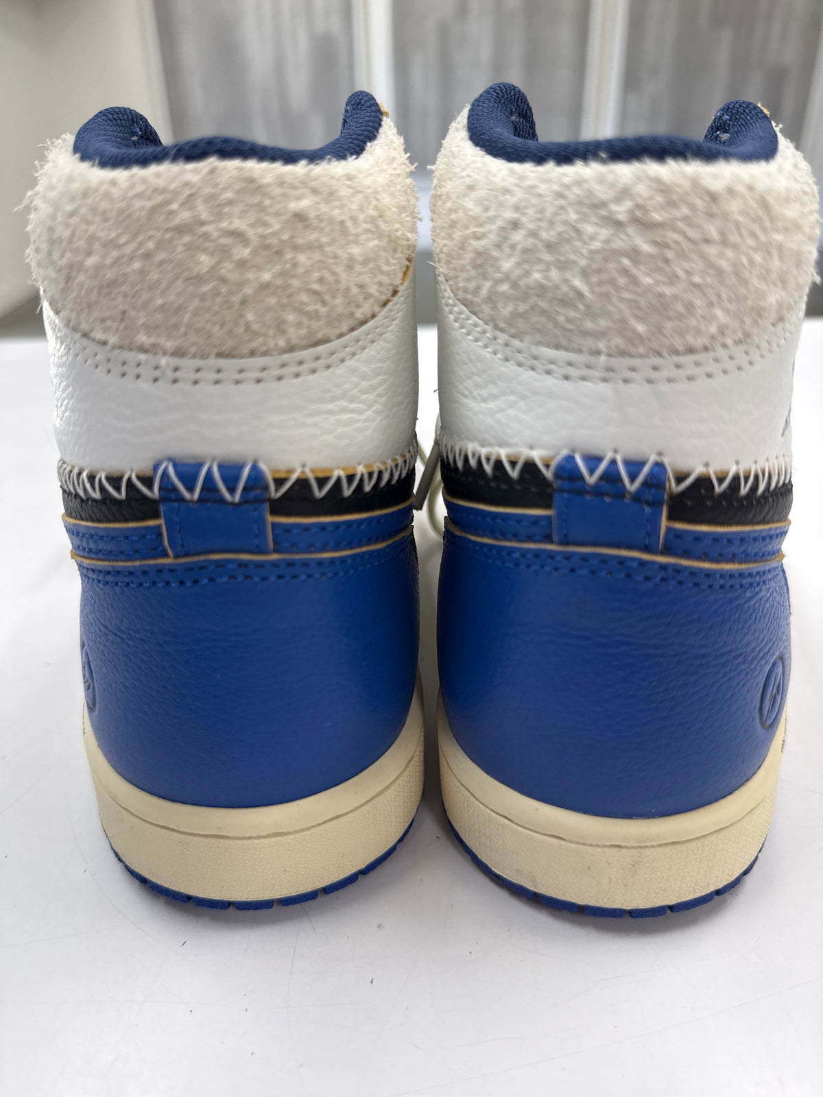 AIR JORDAN 1 HIGH FRAGMENT UNION LA SPORT ROYAL - SIZE 8.5 (WORN)